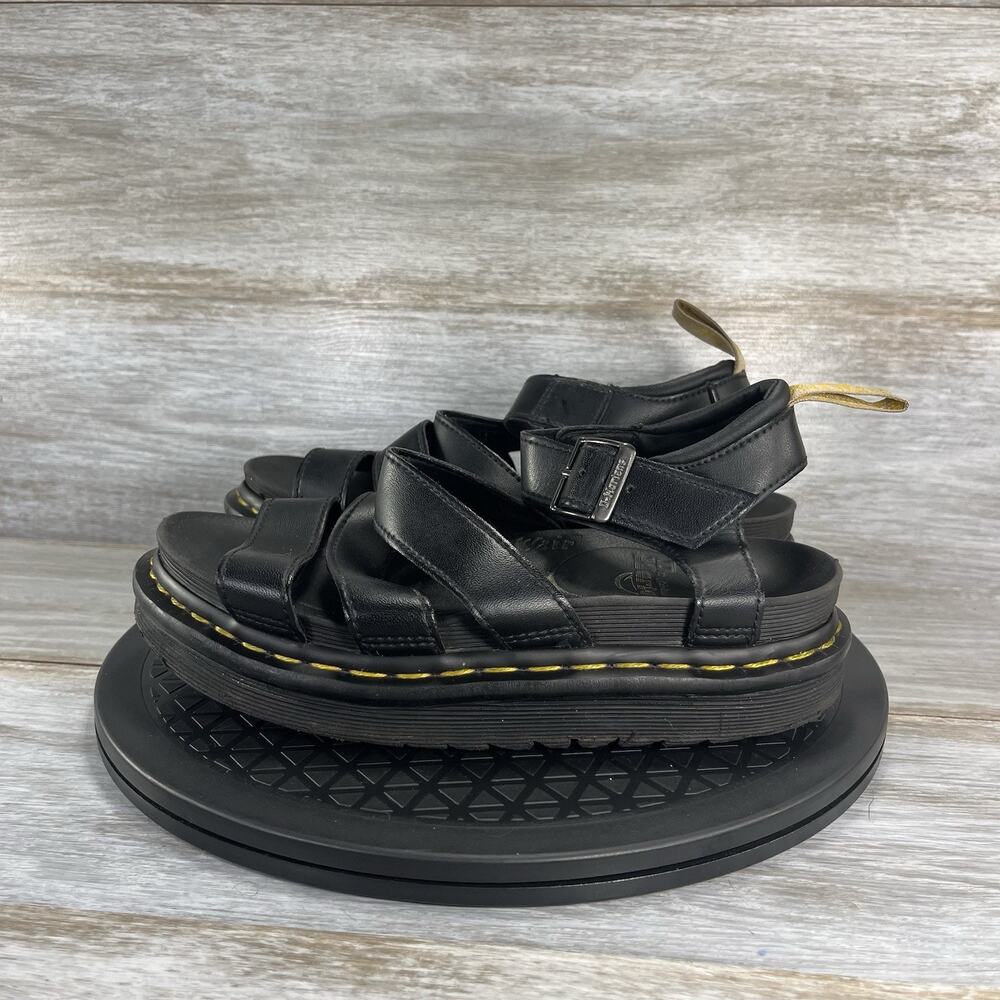 Dr. Doc Martens Women's Blaire Leather Platform Strappy Sandals Size 6